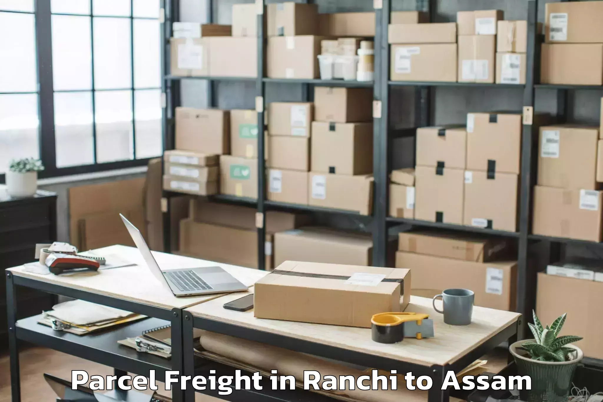 Top Ranchi to Numaligarh Parcel Freight Available